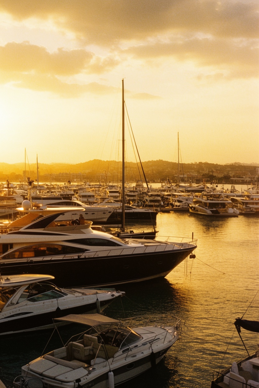 Le port · sunset